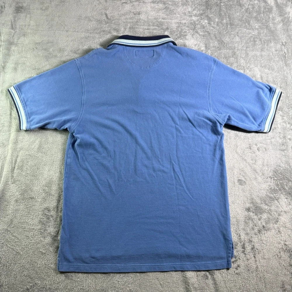 Pinehurst Collection by Izod Club Golf Polo Shirt Mens Medium Blue Embro Logo